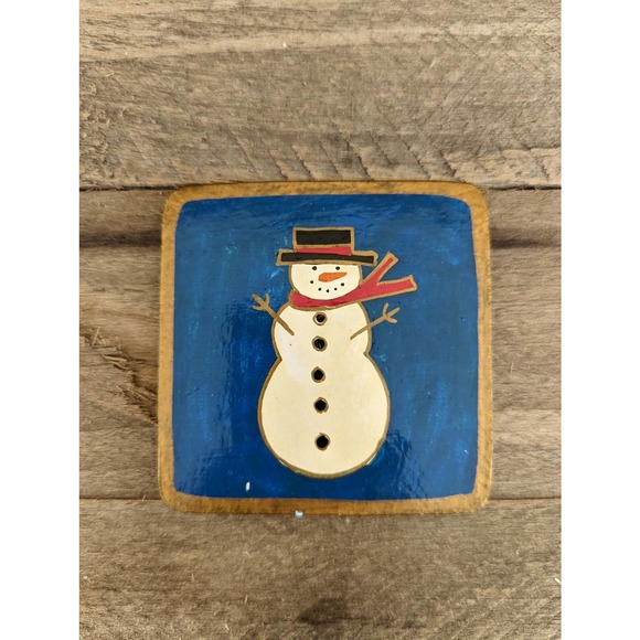Vintage Handcrafted Christmas Coasters by Foreside Made in India - Picture 8 of 10
